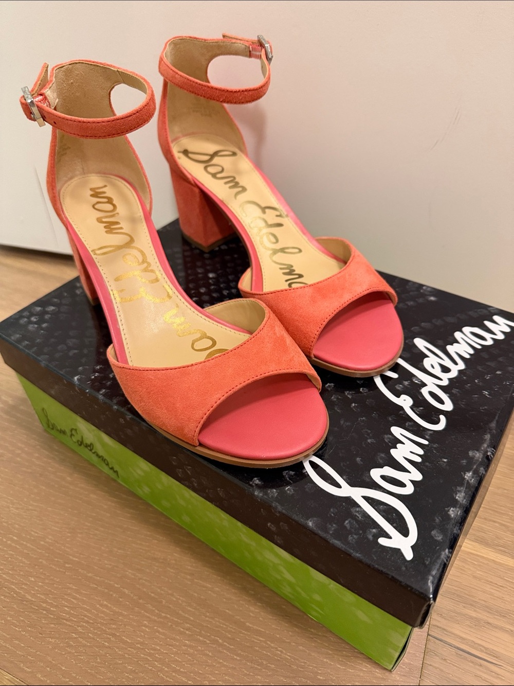 Sam Edelman Coral Ankle Strap Block Heels